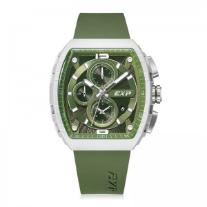 Expedition 6782 ECO Ceramic Silver Green Rubber MCRSSWTGN